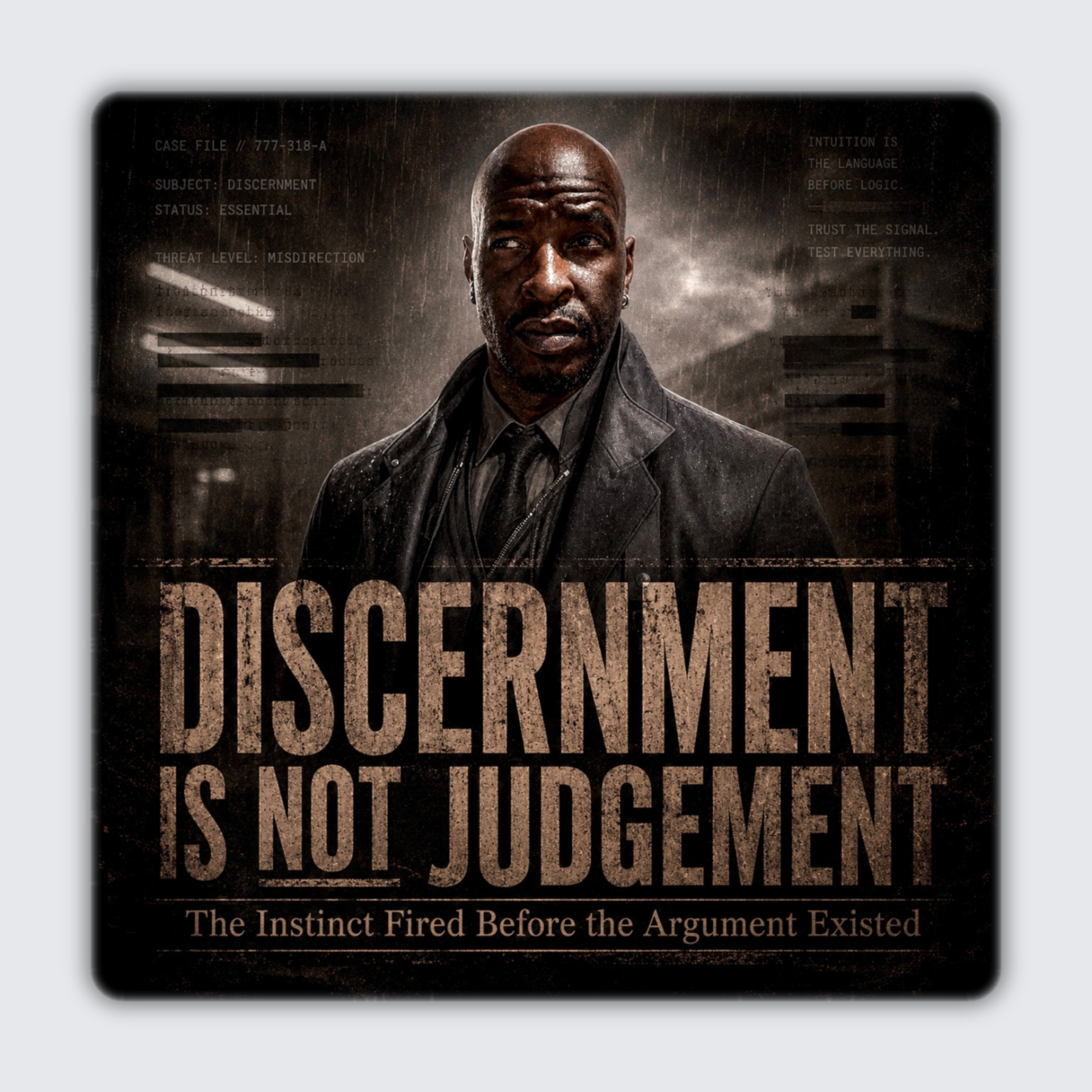 Discernment Is Not Judgment. The Instinct Fired Before the Argument Existed | Joseph J. Washington