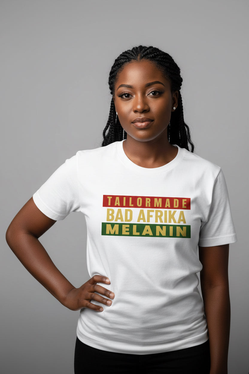 BAD AFRIKA TAILORMADE MELANIN GOLD Unisex t-shirt
