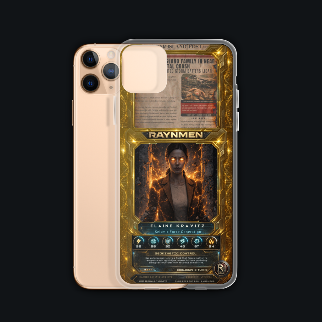 ELAINE KRAVITZ—LYTHIFY (2) [ARCHIVE: GOLD] // Clear Case for iPhone®